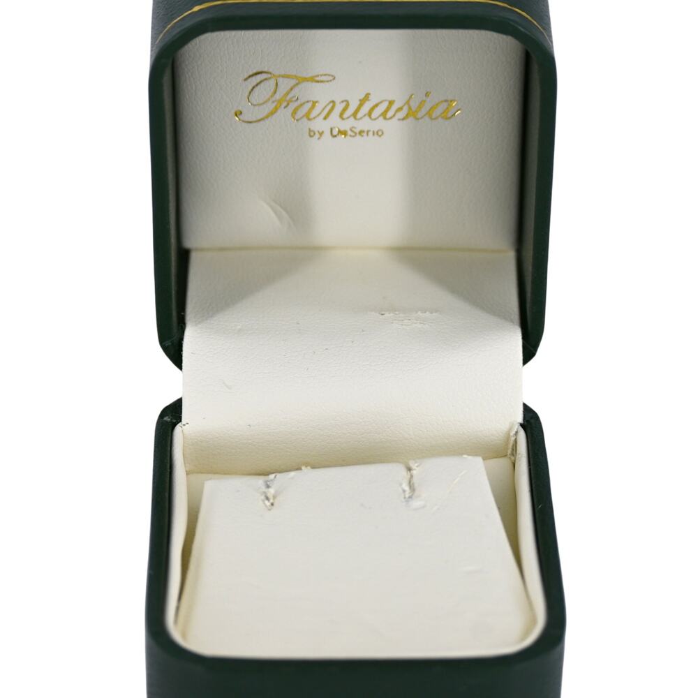 Fantasia by DeSerio Round Cubic Zirconia Elegant Drop Earrings With Box - Picture 10 of 11